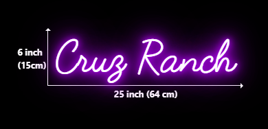 Click to view full size Custom Neon for Odis Cruz Business Neons