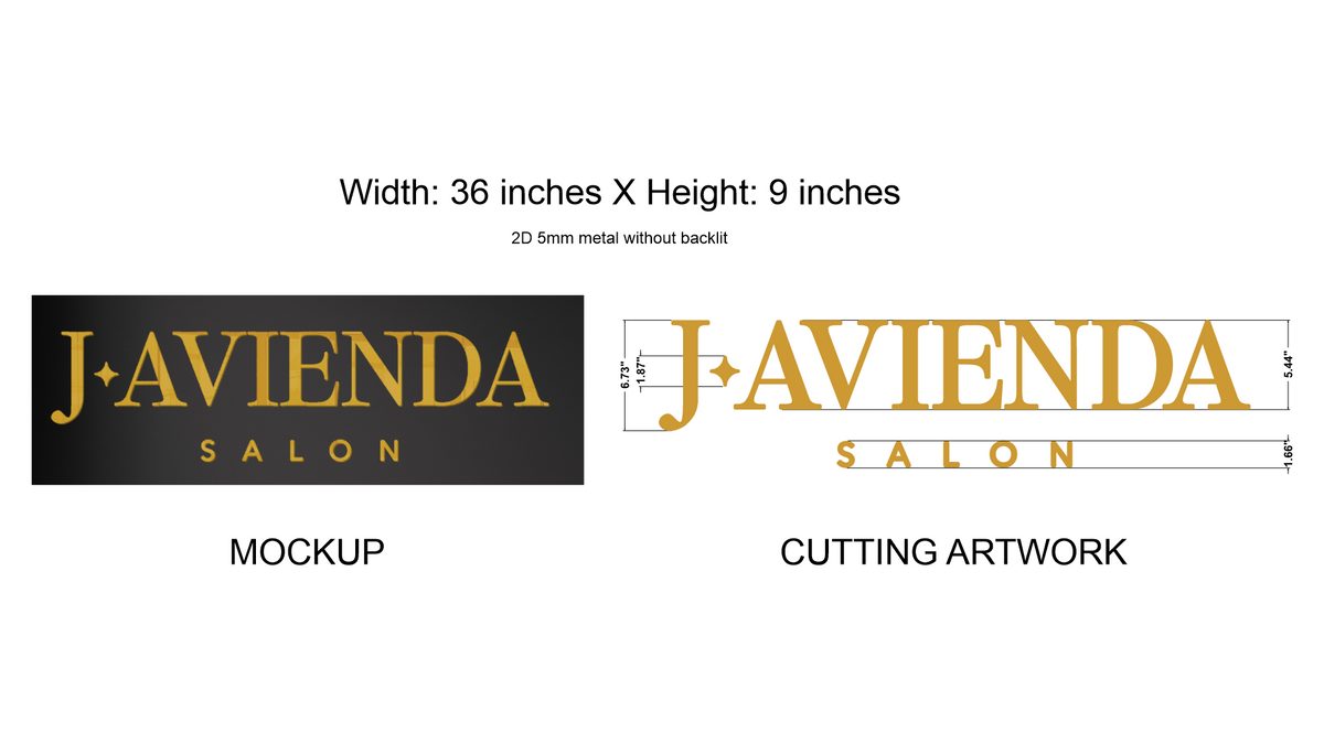 Click to view full size custom business sig for Julio Avienda Business Neons
