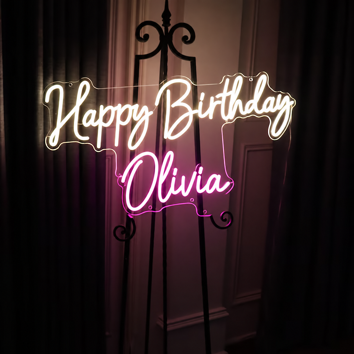 Click to view full size Custom Sign For Georgia Nelson Business Neons