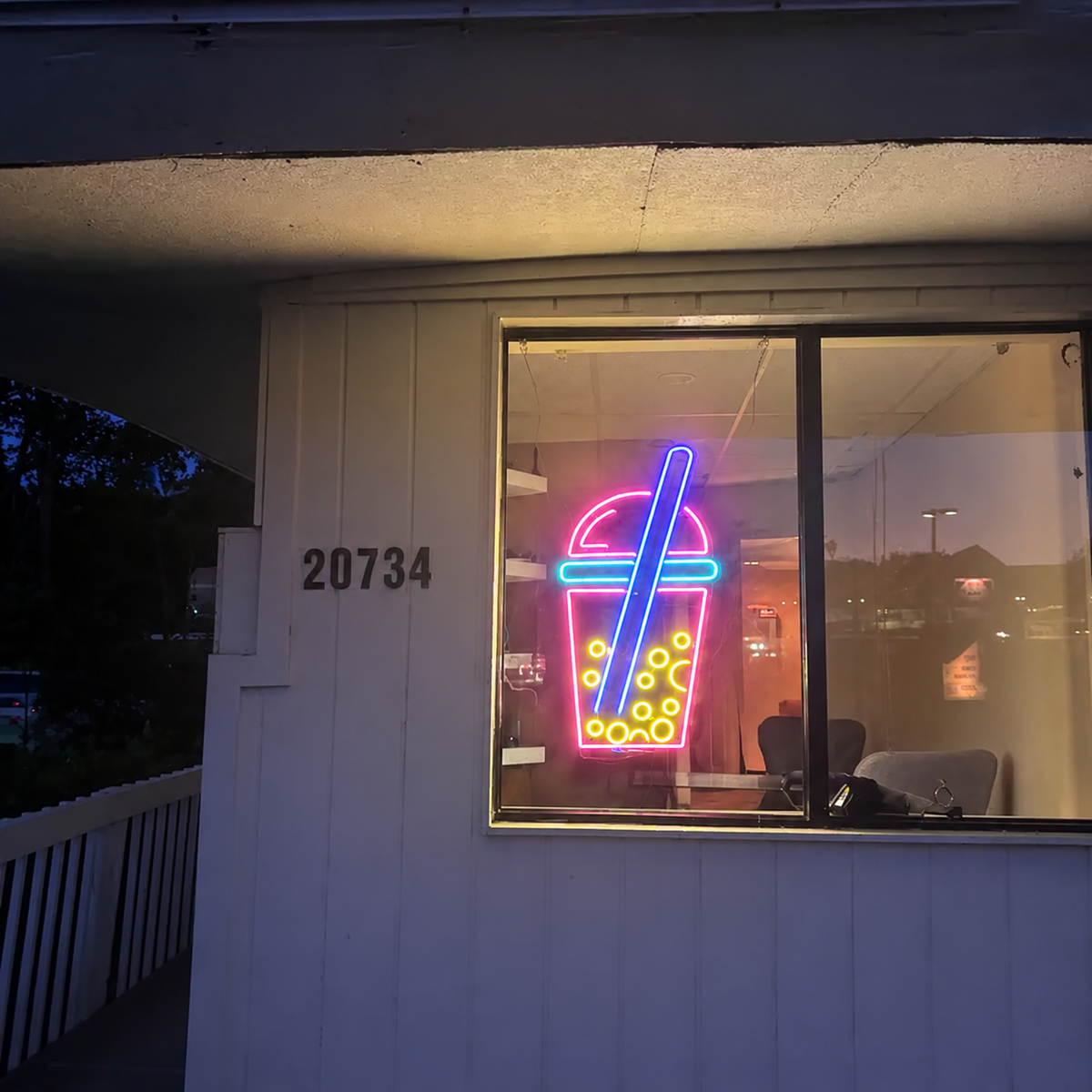 Click to view full size Custom Sign for Evan Fleming Business Neons