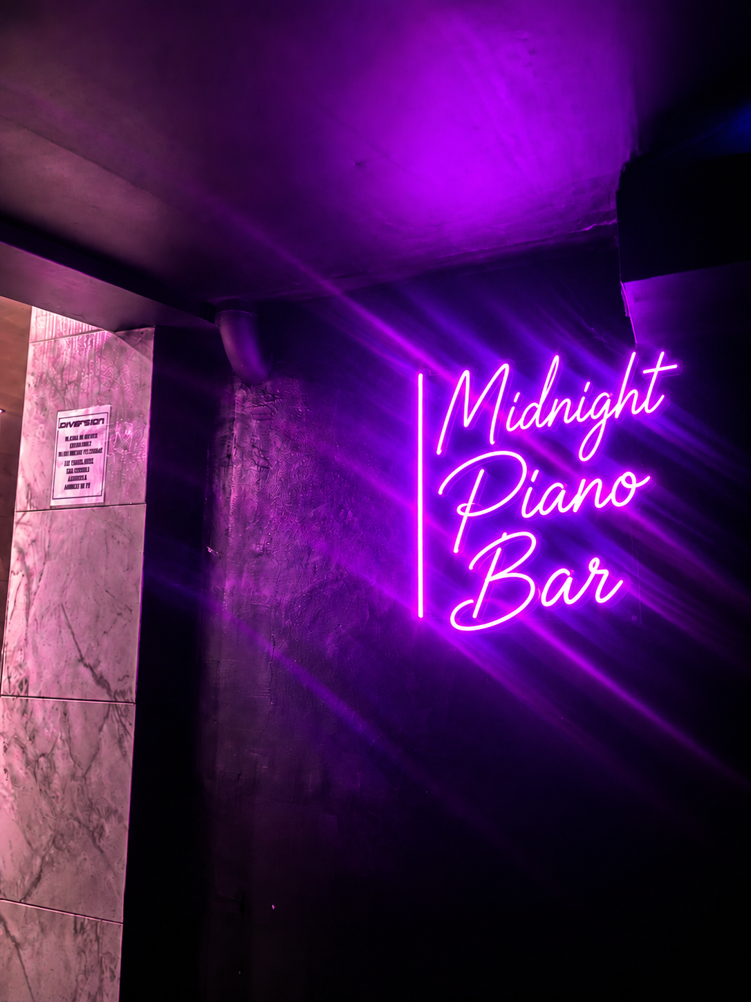 Click to view full size Custom Sign For Leo Barnes Business Neons