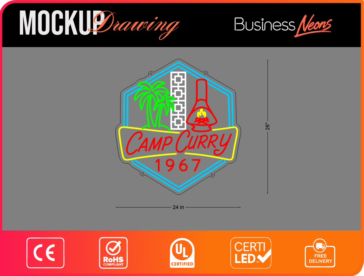 Click to view full size Custom Neon sign for Kimberly Business Neons
