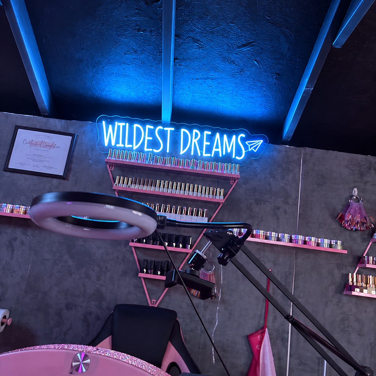 Click to view full size Custom Sign For Jacob Campbell Business Neons