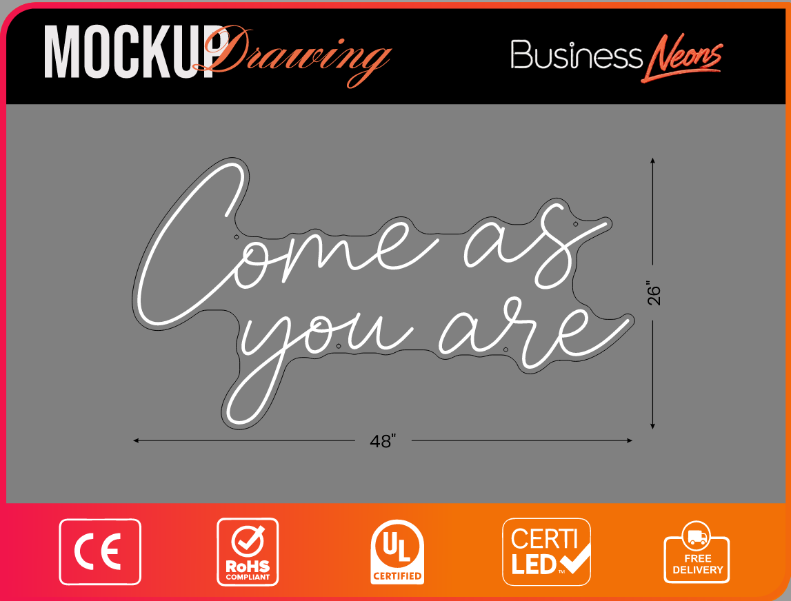 Click to view full size Custom LED Neon for Josh Business Neons