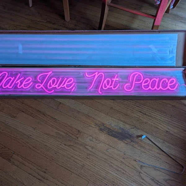 Click to view full size Custom Sign for Maya Green Business Neons