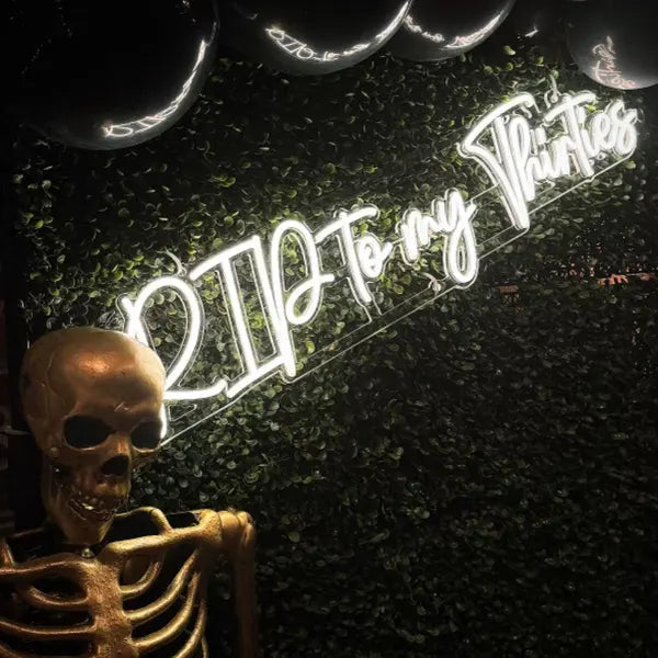 Click to view full size Custom Sign for Evie Baker Business Neons