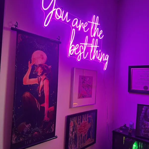 Click to view full size Custom Sign for Natalie Fisher Business Neons