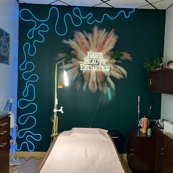 Click to view full size Custom Sign For Violet Wells Business Neons