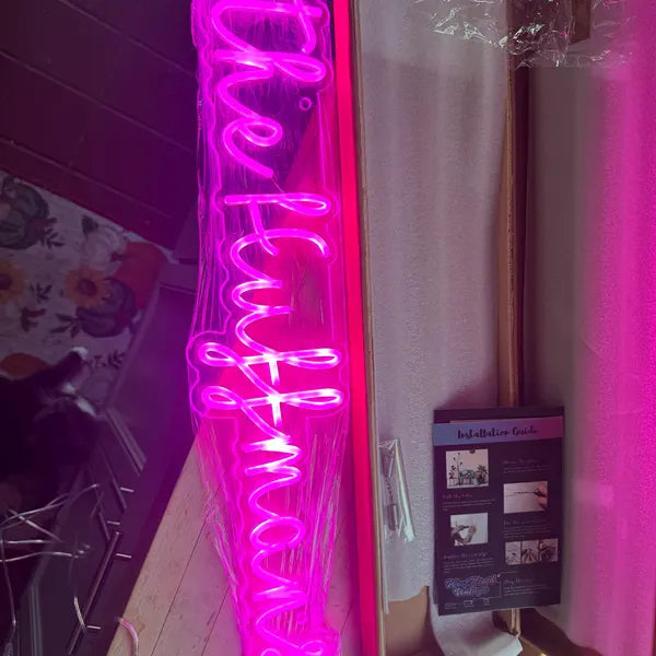 Click to view full size Custom Sign for Jacob Perez Business Neons
