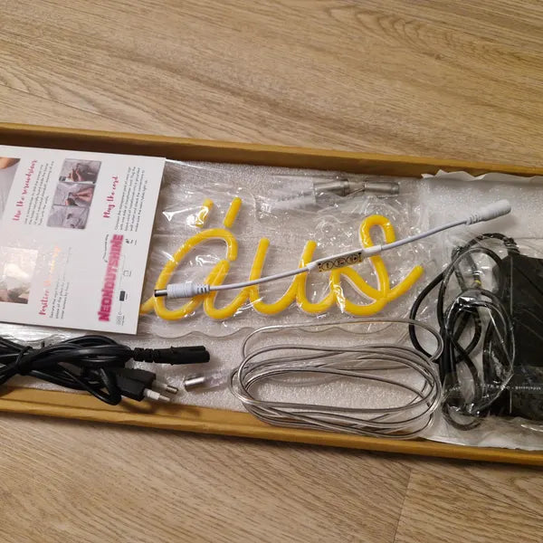 Click to view full size Custom Sign For Adam Saunders Business Neons