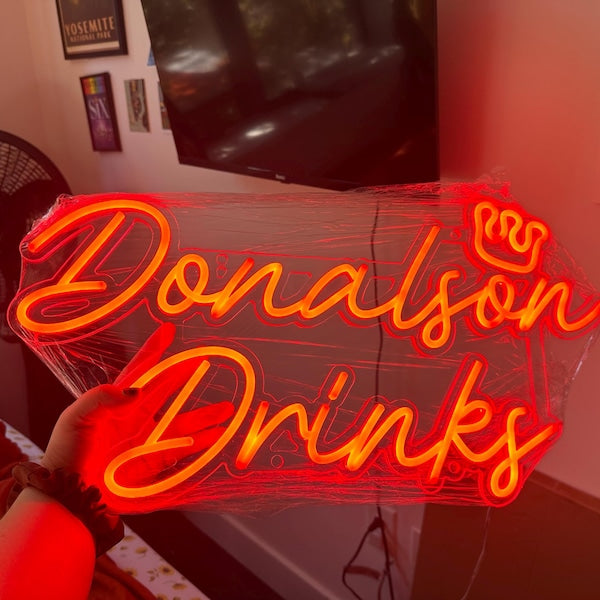 Click to view full size Custom Sign for Oliver Wilson Business Neons