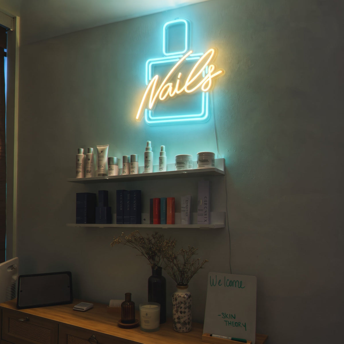Click to view full size Custom Sign for Elliot Palmer Business Neons