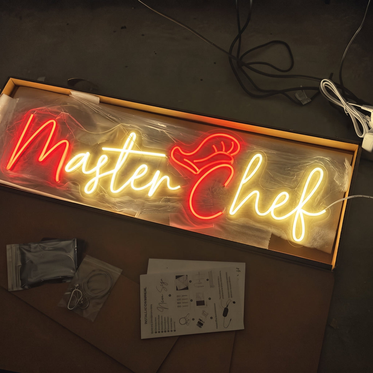 Click to view full size Custom Sign for Rachel Hughes Business Neons