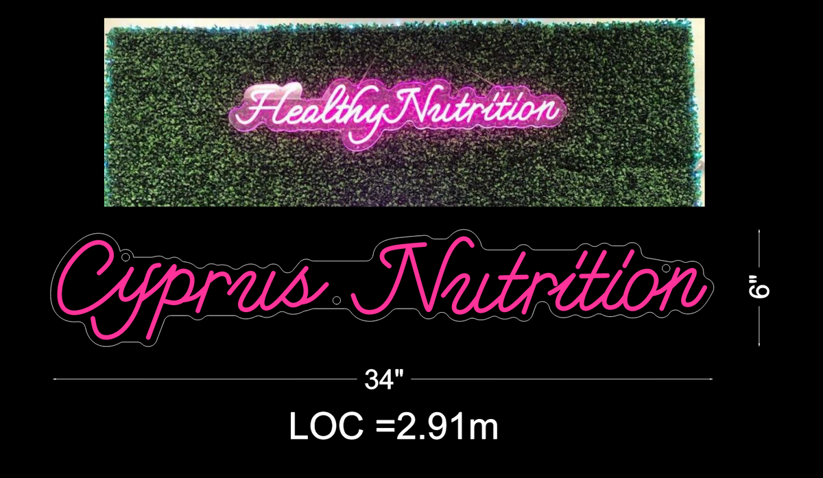 Click to view full size Custom neon for Paulina Ortega Business Neons