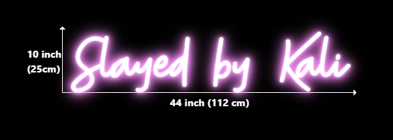Click to view full size Custom Neon Sign for Nailzzby Kali Business Neons