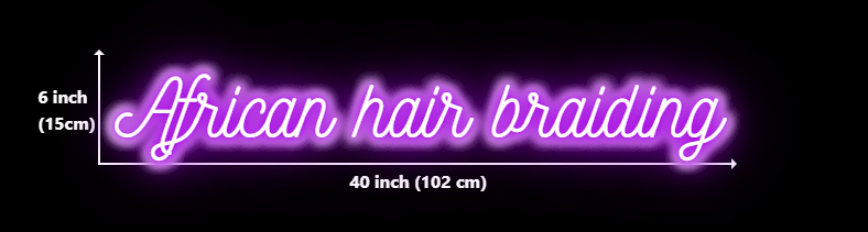 Click to view full size Custom Neon for Gisele Beaute Fatale Business Neons