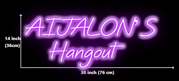 Click to view full size Custom Neon for Kelvin Gueitz Business Neons