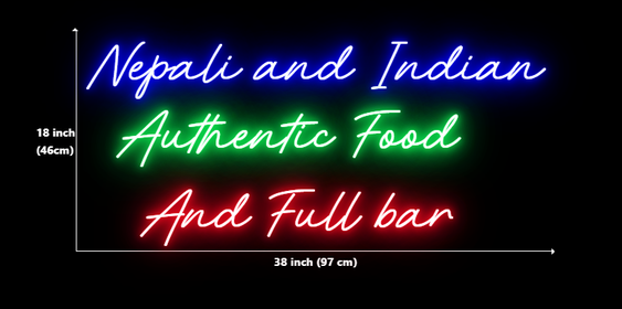 Click to view full size Custom Neon for Deepak Sharma Business Neons