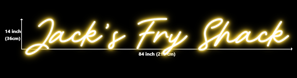 Click to view full size Custom Neon for Joe Mans Business Neons