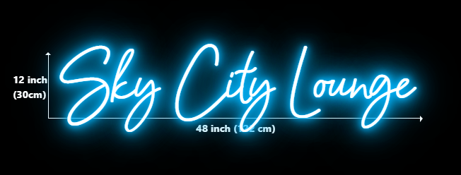 Click to view full size Custom Neon for Smalls Douglas Business Neons