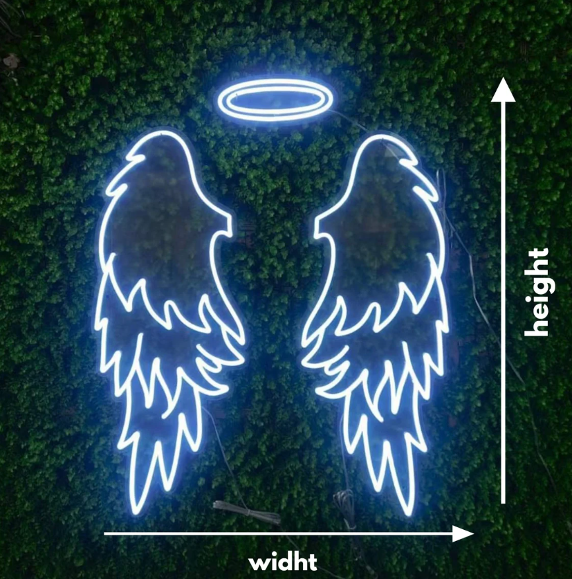 Angel Wings Neon Sign | Illuminate Your Space with Heavenly Elegance Business Neons