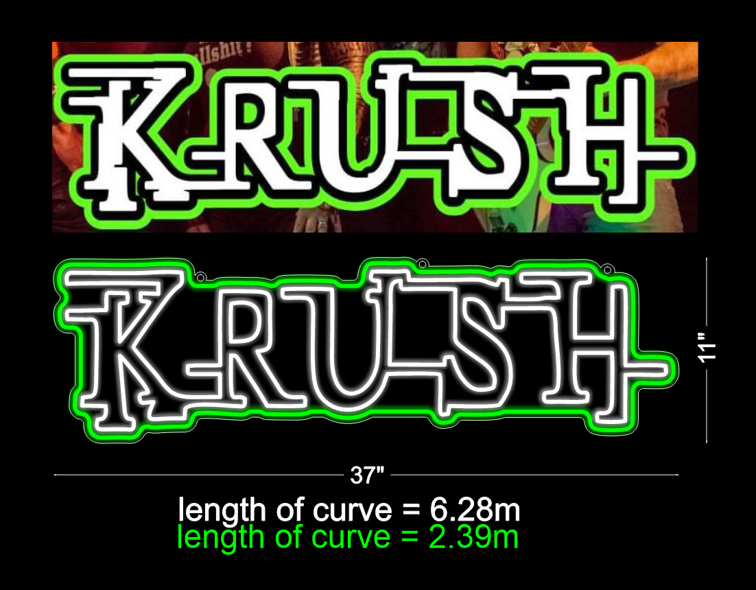 Click to view full size Custom Neon for Tracy S. Murray Business Neons