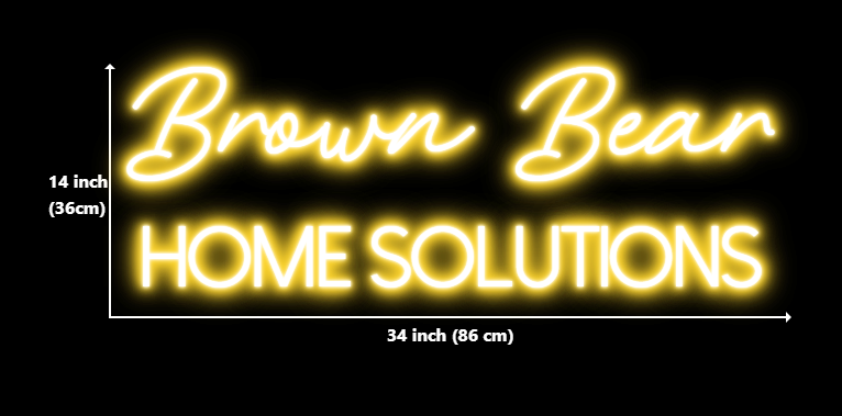 Click to view full size Custom Neon for Josh Business Neons