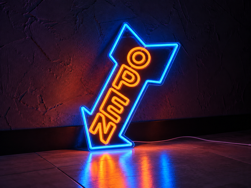 Open Neon Signs