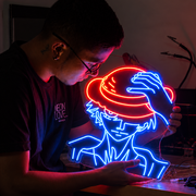 Anime LED Neon Wall Art for Gaming Room Business Neons