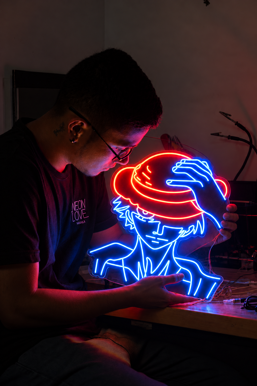 Anime LED Neon Wall Art for Gaming Room Business Neons