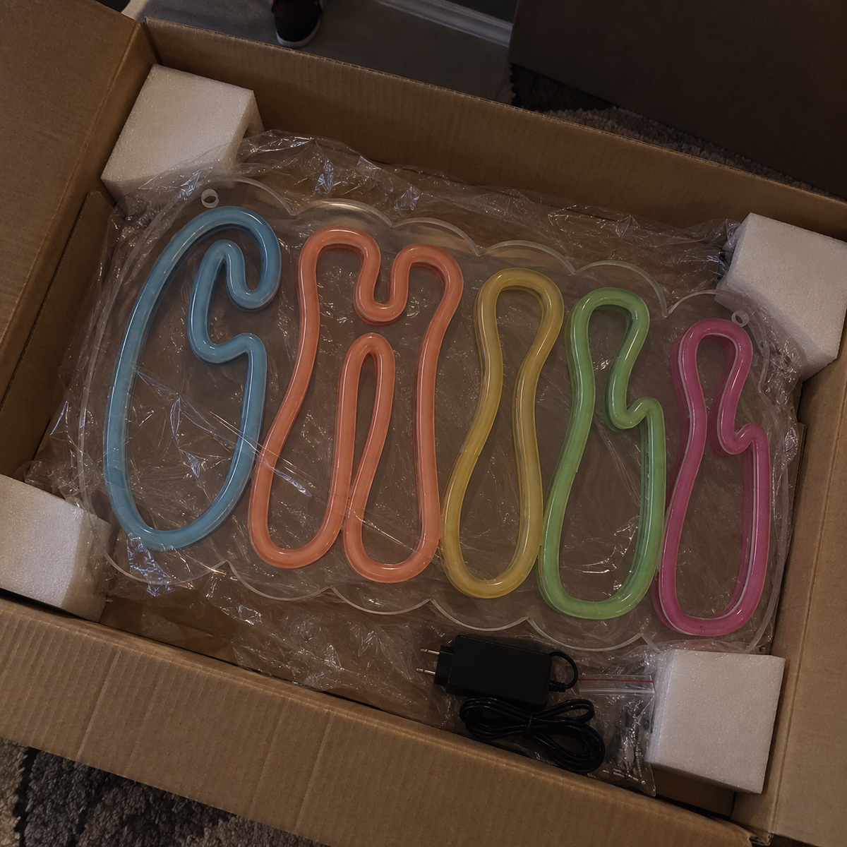 Custom sign for Aaron Porter Business Neons