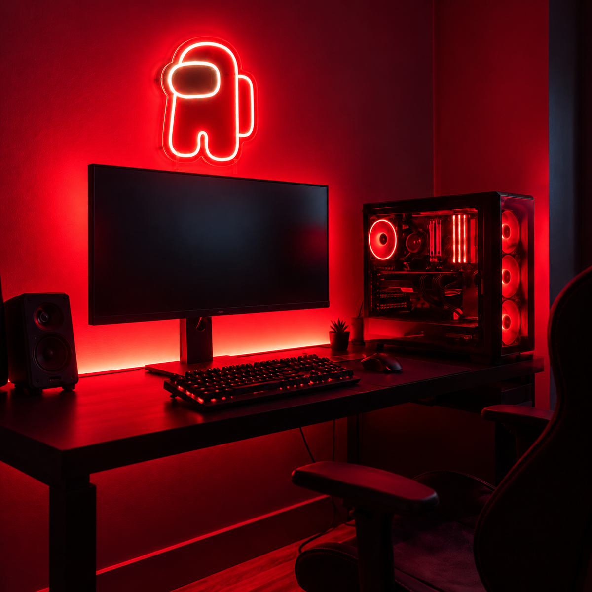 Among Us LED Neon Sign | Gaming Room Decor Business Neons