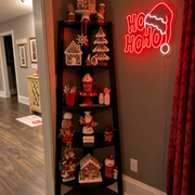 Ho Ho Ho Santa Hat LED Neon Sign Christmas Wall Decor Business Neons