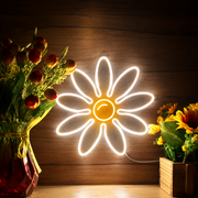 Daisy Flower LED Neon Sign | Floral Room Decor Business Neons