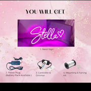 Custom Name Neon Signs - Personalized Lighted Signs for Your Unique Style - from manhattonneons.com.