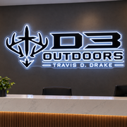 Custom LED Neon for Travis D Drake Business Neons