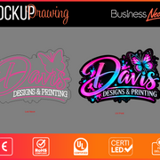 Custom LED Neon for Nicole Davis Business Neons