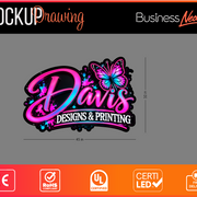 Custom LED Neon for Nicole Davis Business Neons