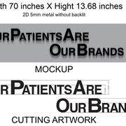 Custom business sign for RJ Doshi Business Neons