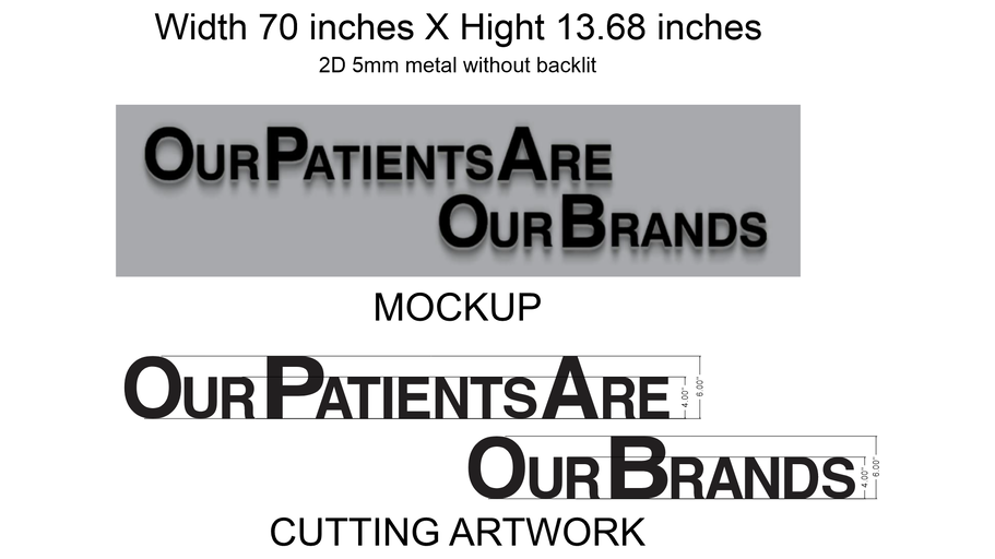 Custom business sign for RJ Doshi Business Neons