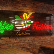 Updated custom sign for Moussa Diawara Business Neons