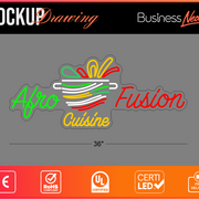 Custom Neon sign for Moussa Diawara Business Neons