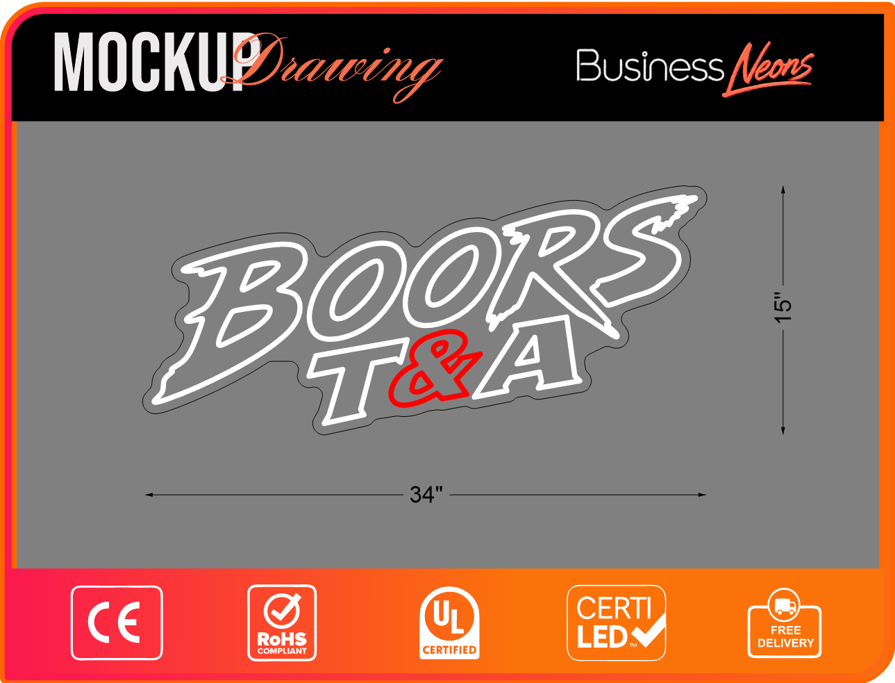 Custom Neon sign for Geriun Boor – Business Neons