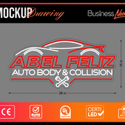 Custom LED Neon Sign for Jose Abel Feliz Mancebo Business Neons