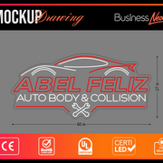 Custom LED Neon Sign for Jose Abel Feliz Mancebo Business Neons