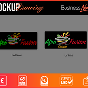 Updated custom sign for Moussa Diawara Business Neons