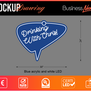 Custom  Neon sign for Christopher gray Business Neons