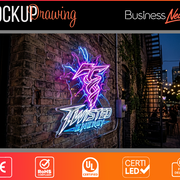 Custom LED Neon for David Hodge Business Neons