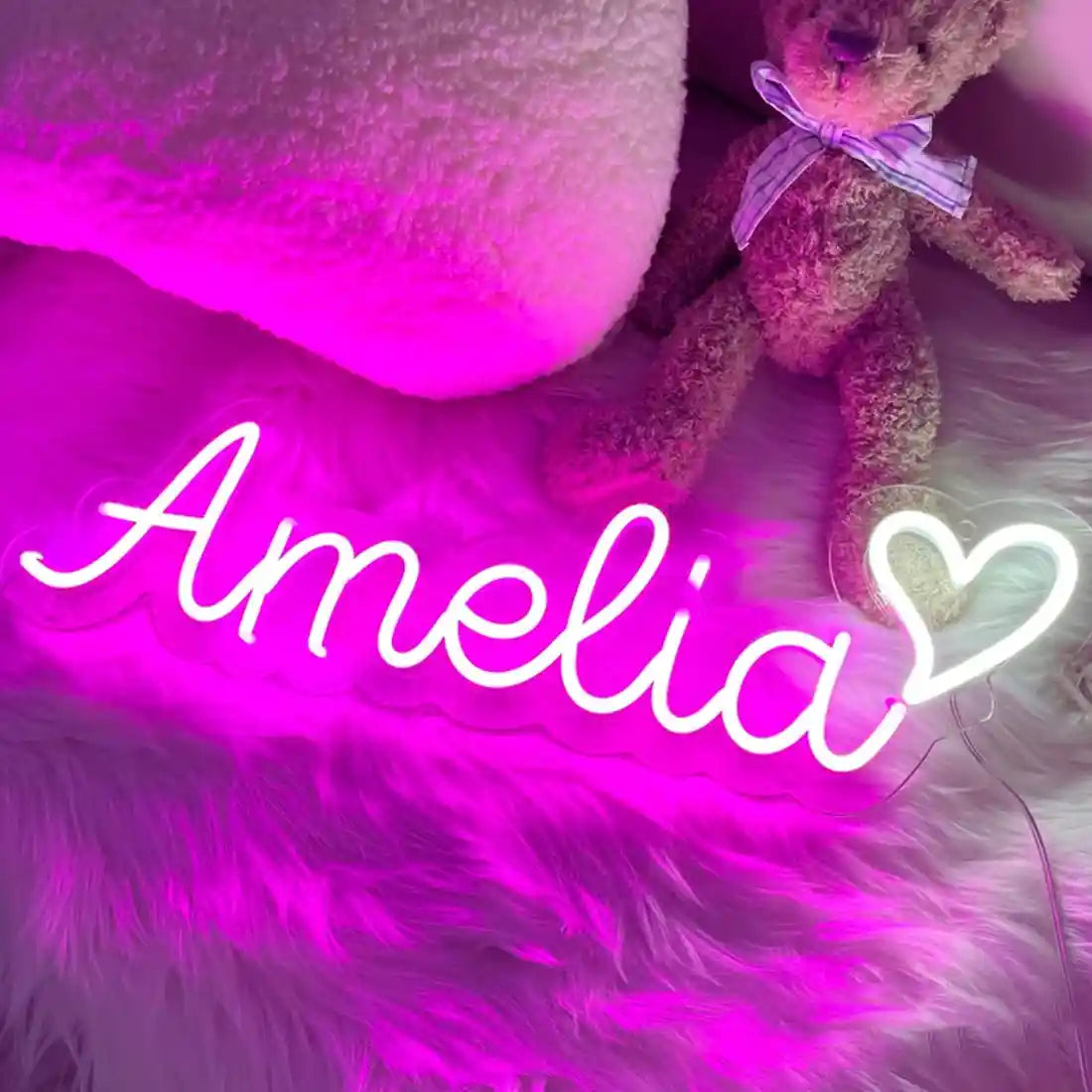 Stylish Amelia Neon Name Sign - from manhattonneons.com.