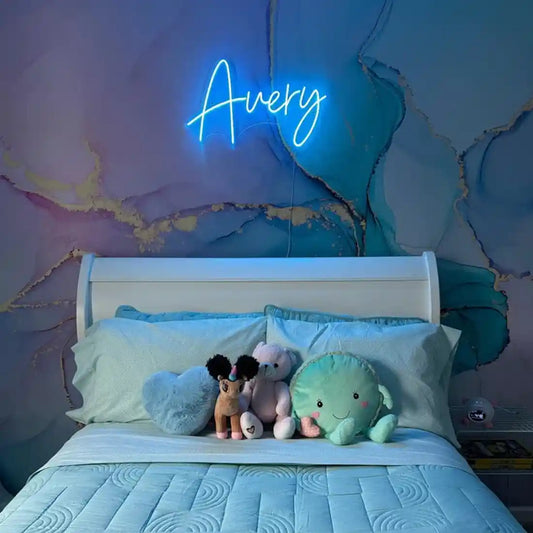 Avery Name Neon Sign - Your Signature Glow - from manhattonneons.com